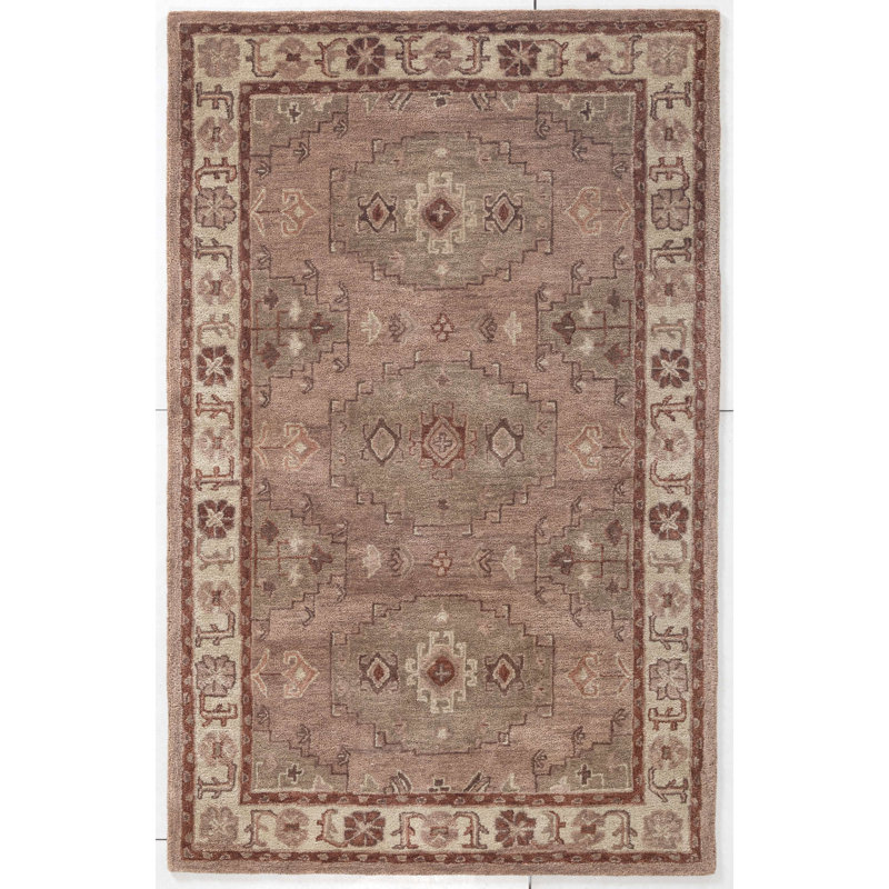 Hand Tufted Wool Sami Indoor Area Rug, Rectangle 3' x 5'
