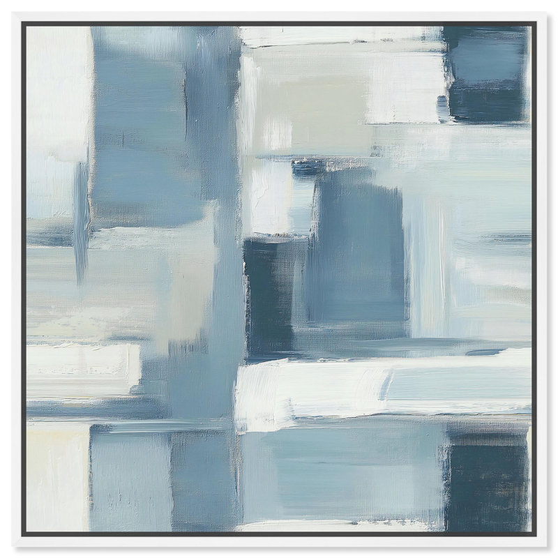 Toile «Driftwood Hues II» par Art Remedy, H 21 po x l 21 po, Cadre flottant, Blanc