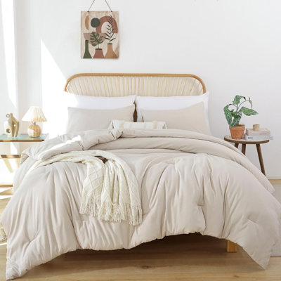 Édredon très grand surdimensionné bleu ardoise, 3 pièces (1 édredon boho et 2 taies d'oreiller) Ensembles d'édredon très grand et très léger