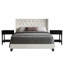 Lit double tapissier Coe avec 2 tables de chevet Coe-510166031-504488527-504488514