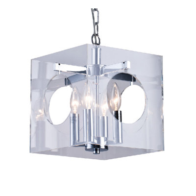 Lustre carré à 4 lumières Wilcoxen
