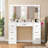 Large Makeup Vanity With 7 Drawers