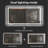 Frameless Bathroom Vanity Mirror with Front and Back LED Lighted, Defogging Dimmable Wall Mirror-424920219