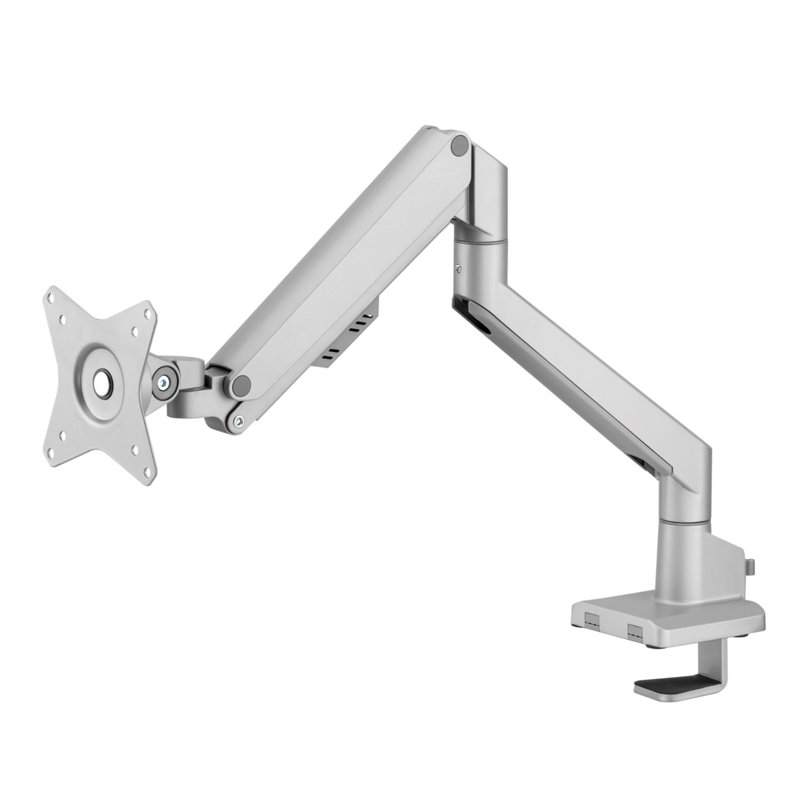 Bras de moniteur simple réglable, gris