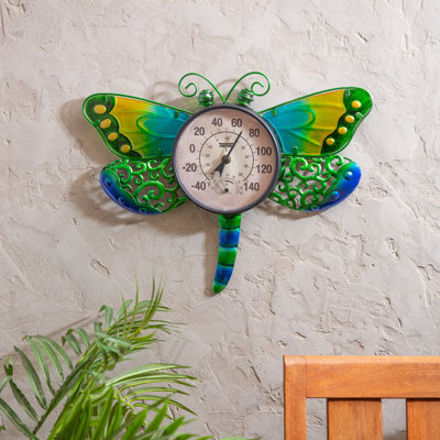 Dragonfly Indoor/Outdoor Wall Thermometer