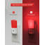 Veilleuse rouge à brancher avec 2 lumières à DEL à intensité variable avec crépuscule à l'aube, lumière rouge réglable pour chambre d'enfant, couloir
