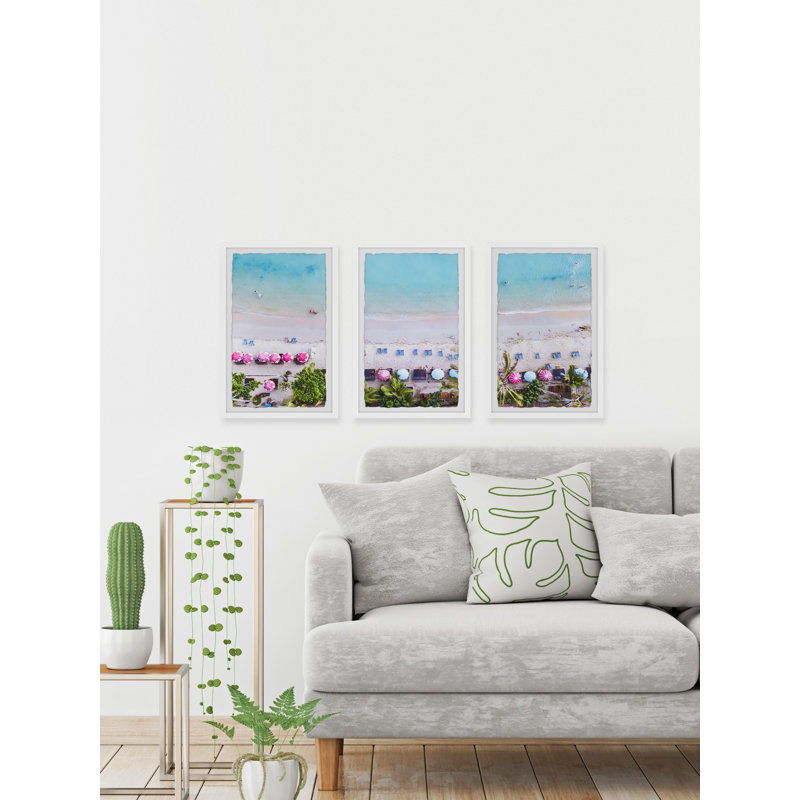 LurLine Weekend Escape by Marmont Hill - 3 Piece Single Picture Frame Print, 30cm H x 20cm W