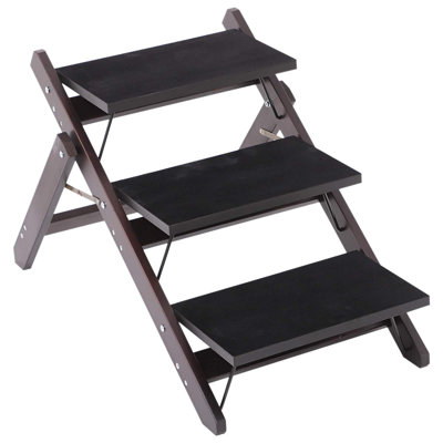 Escalier pour animaux 3 marches pliant portatif 2-en-1 Fuente