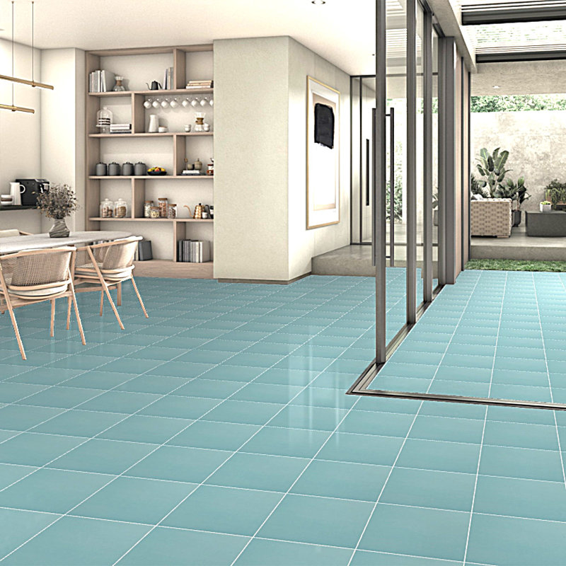 True Story Polished 12'' W x 12'' L Porcelain Throughbody Singular Tile, Turquoise