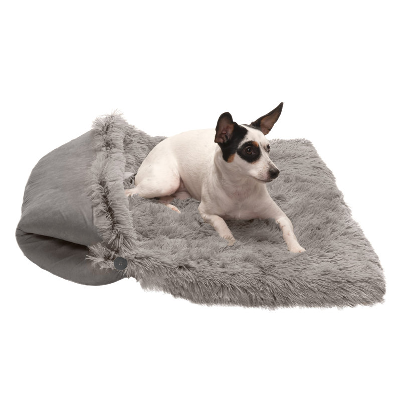 Polyester Pet Bed, Large (35.5" W x 30" D x 0.5" H), Gray