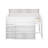 Full Size Low Loft Bed With Desk And LED, Wood Kids Full Loft Bed With Multiple Storage Shelves-122259762