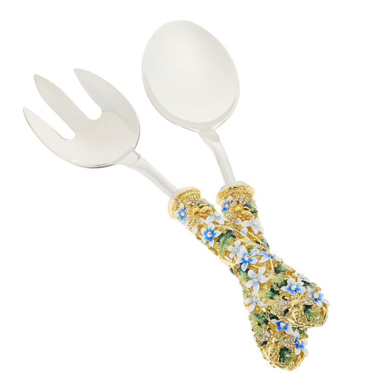 Daphne Stainless Steel Salad Servers