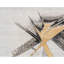 Hand Knotted Abstract Area Rug in Silver/Black/Beige-802590863