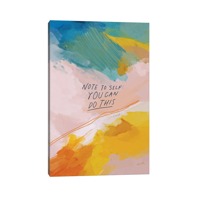 Note to Self: You Can Do This par Morgan Harper Nichols - impression sur toile tendue, H 40 po x l 26 po x P 1,5 po