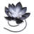Novica Handmade Lotus Flame Steel And Iron Tealight Holder