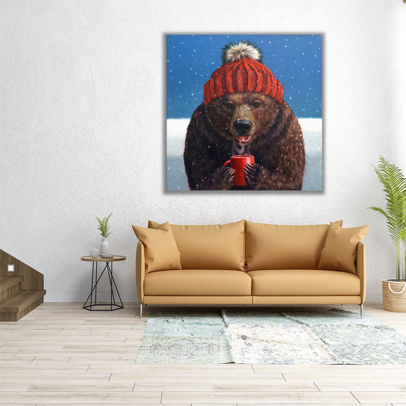 First Sip - Canvas Print Wall Art, 16" H x 16" W