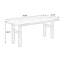 Bureau rectangulaire en bois massif noyer clair-109691035
