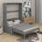 Queen Murphy Bed With Cushion-1103296279