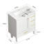 Meuble-lavabo de 30 po, armoire de rangement abondante, 1 porte à fermeture douce et 3 tiroirs-2054003931