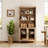 Scarlett Sideboard Cabinet With Bar Hutch, Buffet Cabinet With Glass Doors And 5 Tier Shelve, 34''-372375180