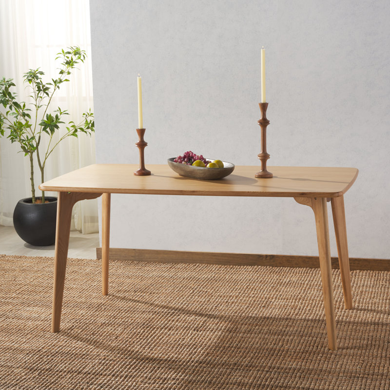 Jesiel Solid Wood Base Dining Table