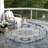 Lidia Blue Washable Indoor-Outdoor Rug - -356358523