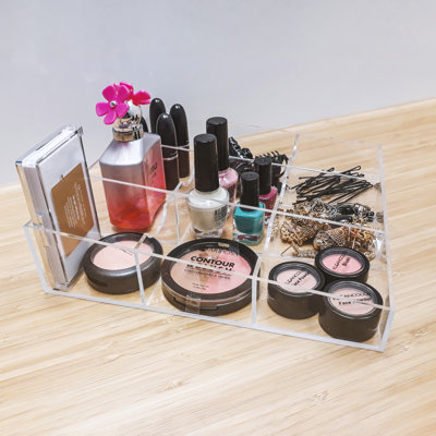 Organisateur de maquillage en acrylique transparent