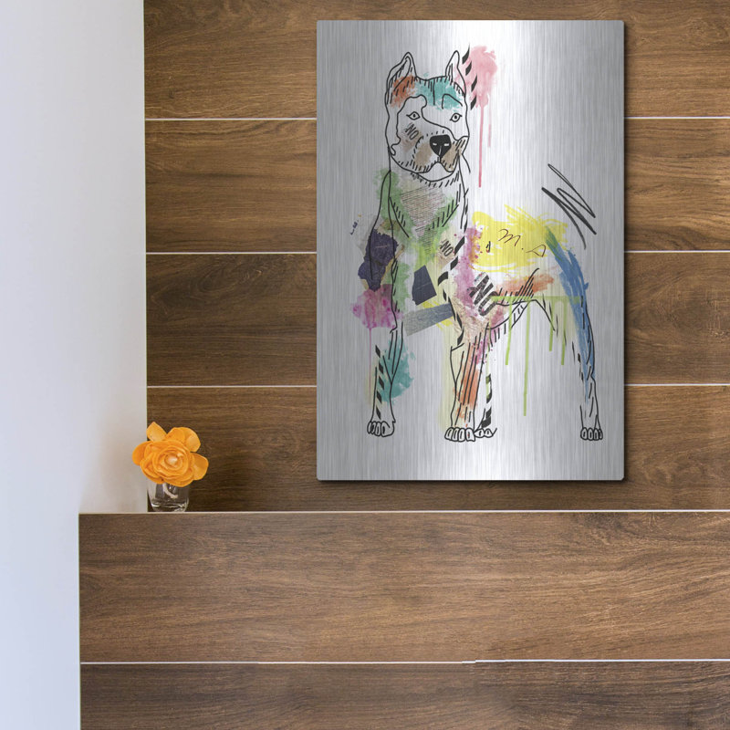 Art mural en métal Wrought Studio ™ «Bodyguard» par Mark Ashkenazi, H 16 po x l 12 po