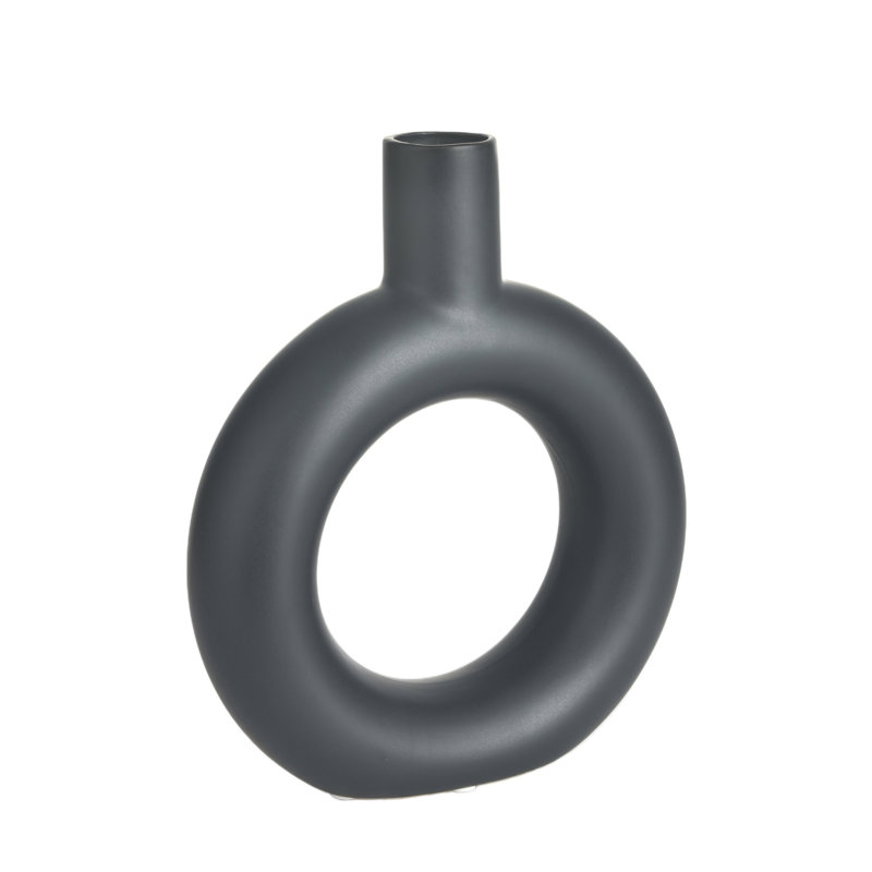 Camylah Porcelain Table Vase, Black