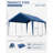 Carport Canopy Replacement Cover With Ball Bungees (Frame Is Not Included)-118023939-118023952