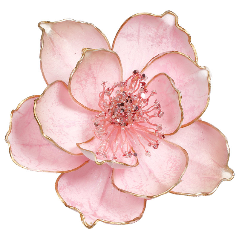 Pince de Noël magnolia de Noël, ensemble de 12 à 4 pouces