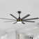 Jamii-Leigh Large Indoor/Covered Outdoor Modern Ceiling Fan with Led Lights and Remote, 6-Speed, Reversible Quiet DC Motor, Timer, 8-ABS-Blade