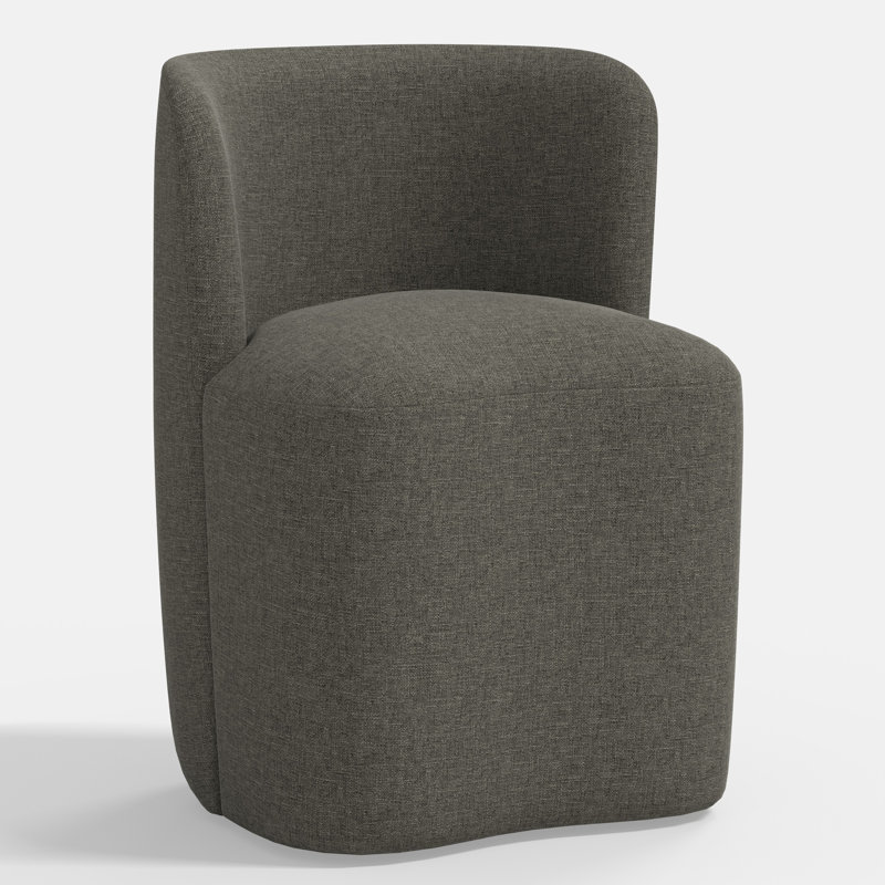 Stoffer Home x Cloth & Company Gail Dining Chair, Zuma Charcoal Textured Linen