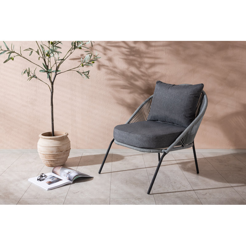 Jay Patio Dining Armchair with Cushion