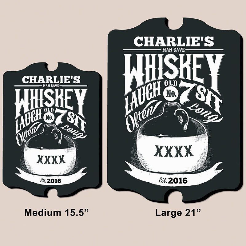 Décoration murale personnalisable No.7 Whiskey, Oui, Grand