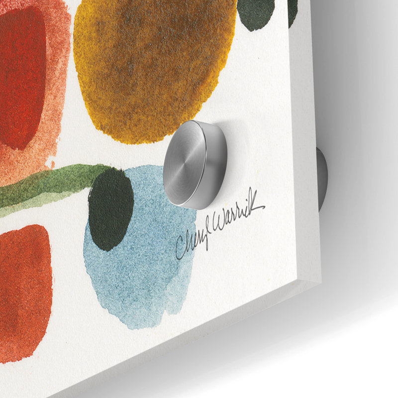 «Mid Century 1» par Cheryl Warrick, art mural en verre acrylique, H 24 po x l 36 po x P 0,2 po