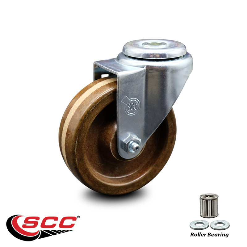 High Temp Phenolic Wheel Swivel Bolt Hole