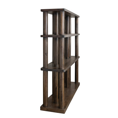 Mango Wood Slatted Shelf with 3 Shelves