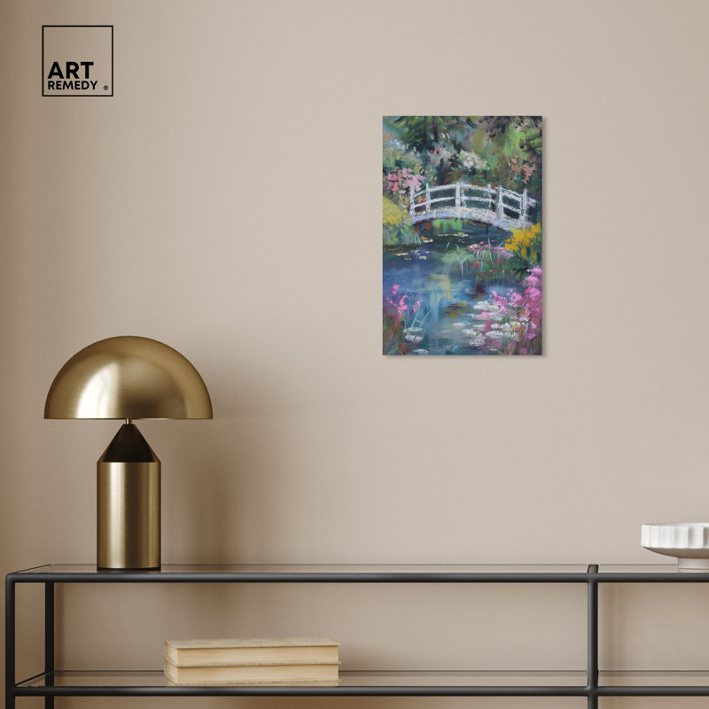 Hidden Garden Impressionism Wall Art on Wrapped Canvas, 10" x 15"