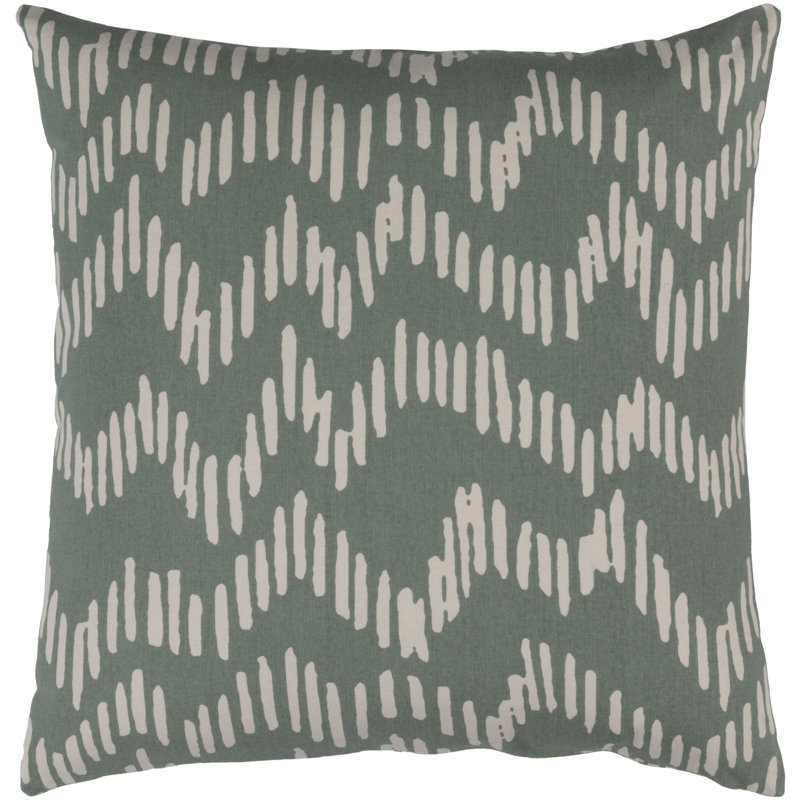 Ochoa Cotton Throw Pillow, 20" H x 20" W, No Fill, Green/Neutral