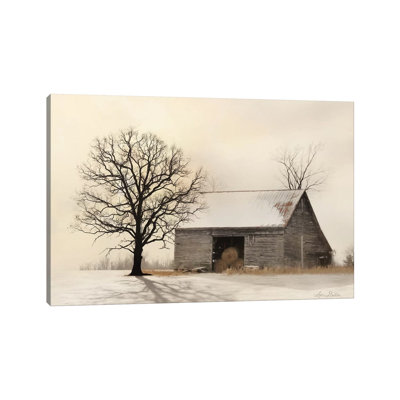 Winter Shadows 1 Piece Wrapped Canvas Wall Art