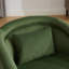 Fauteuil demi-tonneau pivotant en velours en forme de citrouille - base en bois massif - pivotant sur 360 °-1354580764