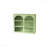 27.56" Green Modern Two-Door Wall Cabinet with Glass Doors - Three-Tier Storage, Woven Pattern, for Entryway & Bathroom-1379761285