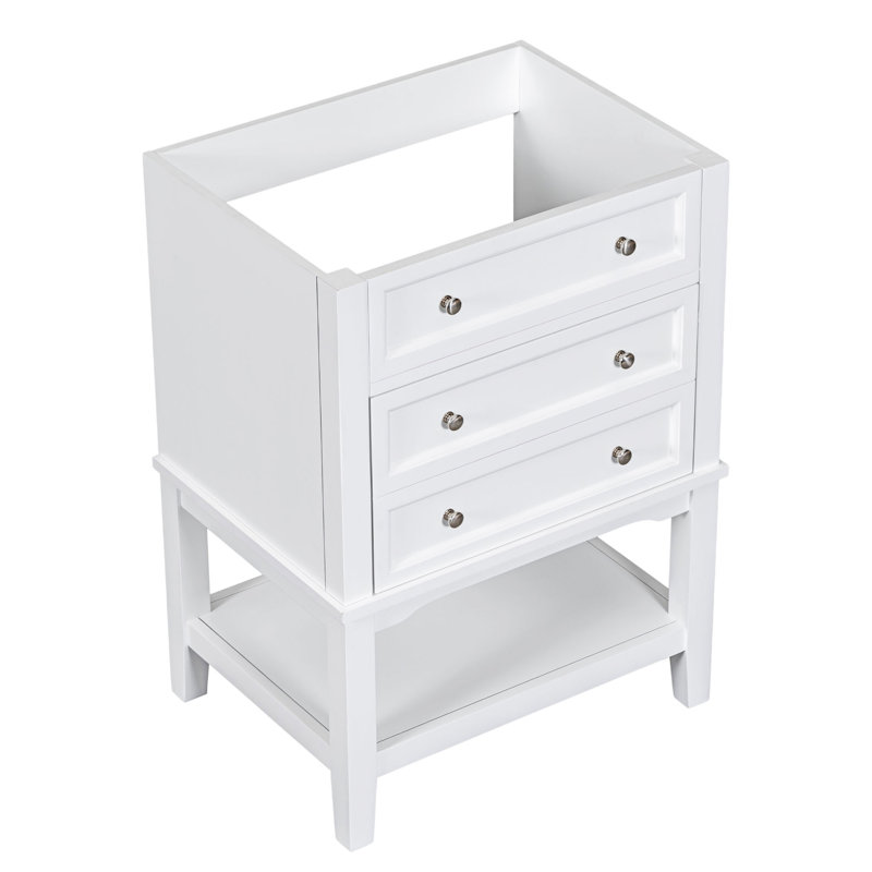 Bathroom Vanity With Drawer And Open Shelf-33" H x 23.6" W x 17.9" D