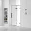 48'' W x 74.25'' H Hinged Frameless Shower Door-83967758