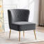 Chaise d'appoint en velours Tru-1276429201