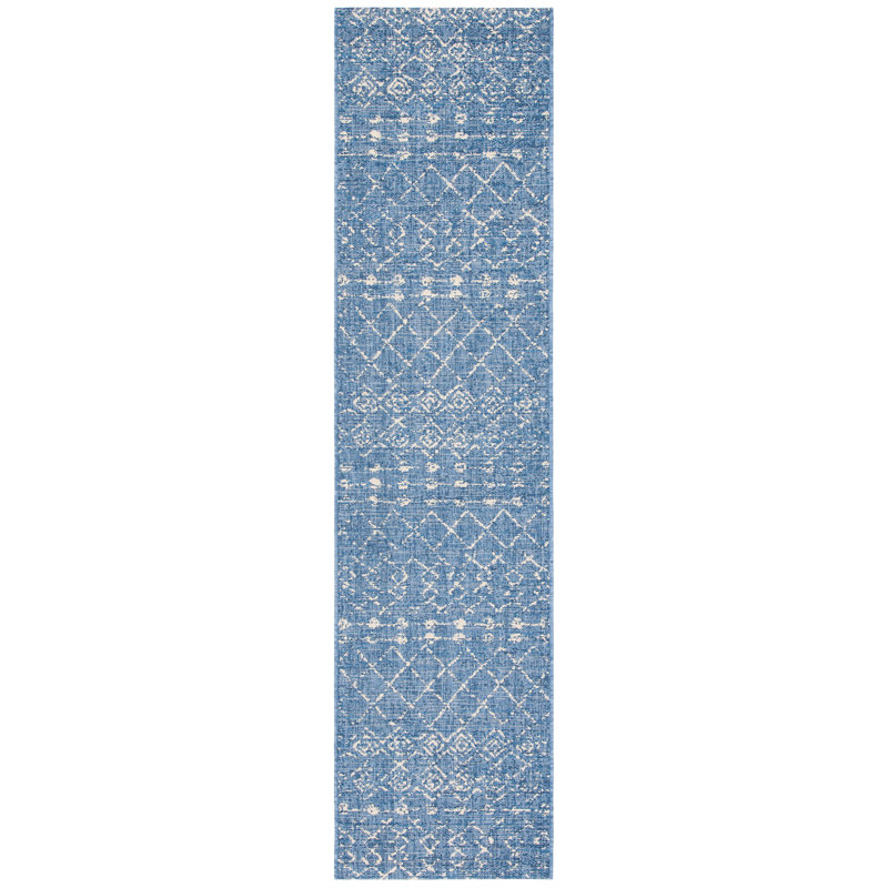Courtyard Performance Southwestern Indoor/Outdoor Area Rug, Runner 2'2" x 9'