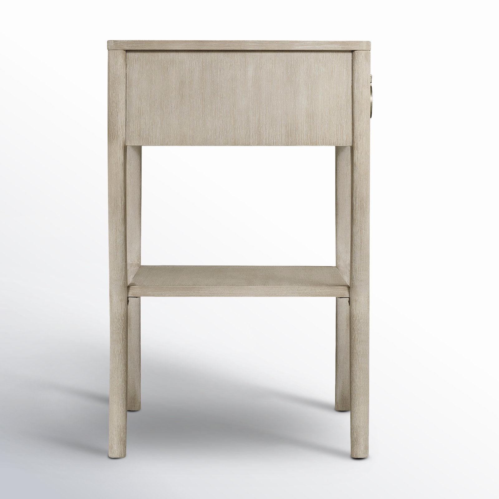 Regan 1-Drawer Oak Nightstand, Champagne