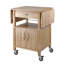 Chariot utilitaire avec roulettes et tiroir naturel H 32,90 po x l 43,05 po x P 19,90 po Rachael