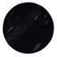 12 po Table de bout ronde avec plateau moderne, table d'appoint de salon, noir / brun